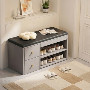 <span class=keywords><strong>Banc</strong></span> à <span class=keywords><strong>chaussures</strong></span> pour entrée de maison, meuble à <span class=keywords><strong>chaussures</strong></span> étroit intégré de luxe, tabouret de <span class=keywords><strong>rangement</strong></span> multifonctionnel long pour porte d'entrée - Product Image 2