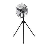 Ventilateur sur pied en métal de 20 pouces, électrique, oscillant, hauteur réglable, refroidissement intelligent, commande mécanique, base trépied
