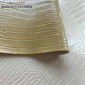 Nuevo Diseño de Cuero Artificial de PVC Resistente al Agua, con Patrón de Cocodrilo, Duradero, Ecológico y Resistente a la Abrasión, para Ropa - Product Image 3