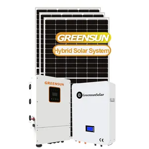 2023 solar tracking system 30KW 25KW 20KW solar power system with lithium battery 15kw 12kw 10kw 48v hybrid solar energy system
