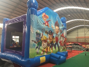 สวนสนุกเป่าลมสำหรับเด็ก WINSUN ราคาประหยัด วัสดุ PVC กันไฟ สีตามสั่ง ติดตั้งง่าย พร้อมแทรมโพลีน - Product Image 3