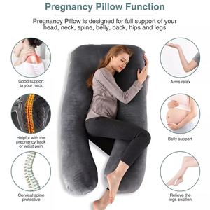 Almohada de <span class=keywords><strong>lactancia</strong></span> materna para mujeres embarazadas, cómodo soporte para la espalda, cojín de <span class=keywords><strong>lactancia</strong></span> para dormir durante el <span class=keywords><strong>embarazo</strong></span> - Product Image 4