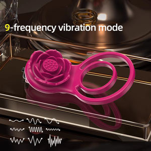 Anillo Vibrador Recargable a Prueba de Agua para Hombres, Anillo para Pene de Silicona con Estimulador de Clítoris, Retrasa la Eyaculación, Juguete Sexual para Adultos - Product Image 5