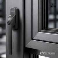Fenêtre à battant horizontale moderne haut de gamme en aluminium, série 92, à économie d'énergie, pour chambre et salon