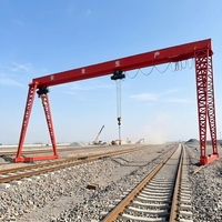 Mécanisme de levage par palan pour pont roulant semi-portique électrique, nouvelle construction extérieure, diverses capacités de 1 à 30 tonnes, doté de moteur, boîte de vitesses et PLC