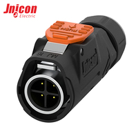 Connecteur étanche IP67 MJ16 4 broches 10A 300V à verrouillage rapide mâle/femelle pour équipements d'automatisation et systèmes de capteurs