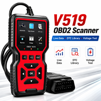Lecteur de codes de diagnostic OBD2 V519 pour voiture, outil de diagnostic moteur, lecteur de codes de panne DTC, effacement des données en temps réel, testeur de diagnostic automatique pour la réparation de véhicules
