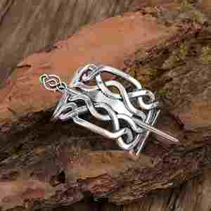 Horquilla de Pelo con Diseño de Árbol del Amor, Estilo Punk Retro Vikingo, Inspirada en la Mitología Noruega, para Mujer - Product Image 1