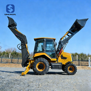Chinesischer Radlader SRCX mit Heckbagger, 4x4 Frontlader, Allradantrieb, 1t 2T 8t für Kommunale Bauprojekte - Product Image 3