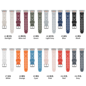 RYB Nouveauté Bracelet en silicone de haute qualité pour <span class=keywords><strong>Apple</strong></span> <span class=keywords><strong>Watch</strong></span> Ultra Series 11 10 9 8 7 6 5 4 46mm <span class=keywords><strong>42mm</strong></span> 49mm 45mm 44mm 41mm 40mm - Product Image 6