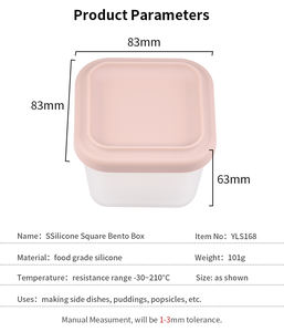 Contenedor de Silicona para Almacenamiento de Alimentos y Suplementos para Bebés, a Prueba de Fugas y Apto para Microondas, para Alimentos Congelados/Frescos, para Niños - Product Image 2