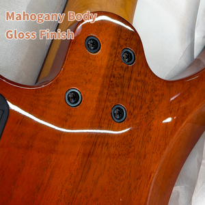 Guitare basse électrique haut de gamme sans tête à 5 cordes, finition brillante en placage de résine, personnalisable OEM pour les guitaristes professionnels - Product Image 3