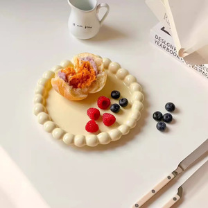 Plato Desechable de Alta Gama Estilo Crema, Creativo, para Frutas, Pasta, Comida Occidental, para Fiestas y Hoteles - Product Image 2