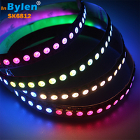 Bande LED numérique 5050 5V adressable RGB WS2813 & 5V RGBW SK6812, 60 LED/144 LED par bande, IP20/IP67 étanche, certifiée CE ROHS