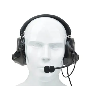 JMTech-auriculares tácticos con cable, walkie-talkie de aviación con micrófono y cancelación de ruido, de camuflaje, Airsoft, nuevo estilo