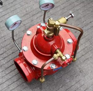 Полный комплект, синий красный, PN10, PN16, фланцевый клапан давления 2 "-6", редукционный клапан из ковкого чугуна - Product Image 6