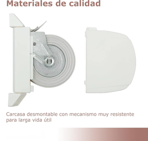 <span class=keywords><strong>Persiana</strong></span> enrollable plegable para exteriores con <span class=keywords><strong>cinta</strong></span> <span class=keywords><strong>de</strong></span> PVC para fijación en pared/marco <span class=keywords><strong>de</strong></span> ventana, sistema universal (<span class=keywords><strong>cinta</strong></span> blanca <span class=keywords><strong>de</strong></span> 18 mm) - Product Image 4