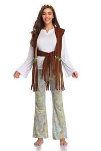 Costume d'Halloween Femme Costume de scène amérindien Costume de performance de cosplay indien - Product Image 2