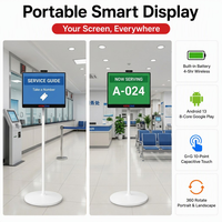 Téléviseur portable avec écran tactile LCD de 21,5, 24, 27 et 32 pouces, panneau In-cell, Android, téléviseur intelligent enroulable