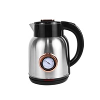 Ketel Stainless Steel Dinding Ganda dengan Layar Temperatur, Anti-Scald 304 di Bagian Dalam, Fitur Mati Otomatis, 2.0L untuk Penggunaan Hotel