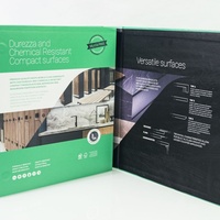 Caja de Archivo Multiusos con Compartimentos para Documentos, Caja de Exhibición de Tarjetas Plegables con Diseño Impreso