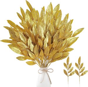 <span class=keywords><strong>Venta</strong></span> caliente Decoraciones DE MESA DE BODA Selecciones de Navidad Sprays Árbol Hojas de brillo artificial - Product Image 5
