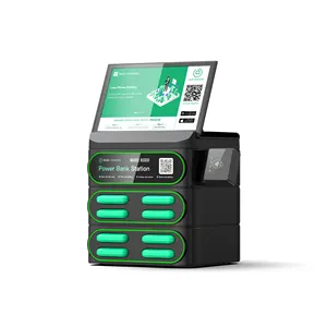 Dengan lampu bernapas 8 Slot mesin susun komersial mobile charging station kios sewa power bank stasiun dibagikan