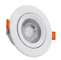Spot LED encastré anti-éblouissement, Plafonnier encastré ignifuge, Luminaire commercial doux sans éclairage principal