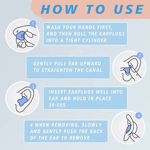 8 paires de bouchons d'oreille en <span class=keywords><strong>cire</strong></span> réutilisables pour le sommeil Protection auditive Réduction du bruit Bouchon d'oreille en gel de silicone pour dormir et nager - Product Image 4