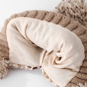 Gorro de invierno tejido para niños con pompones, orejeras cálidas a prueba de viento, unisex, de 2 a 4 años - Product Image 2