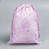 Sac à cordon en non-tissé haute résistance à la déchirure, logo imprimé personnalisé, sac promotionnel pour les achats