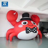 Modelo de Cangrejo Inflable Gigante Personalizado, Mascota de Animal Marino Inflable para Decoración de Eventos al Aire Libre y Publicidad