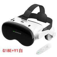 Casque VR polarisé G10 pour téléphone avec jeux de réalité virtuelle 3D pour iPhone et Android <50" écran