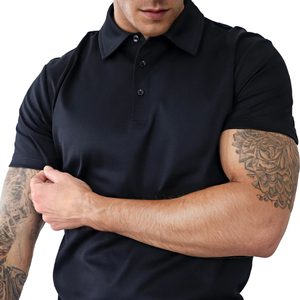 Gingtto Custom Men's Golf Polos Shirts High Street Fashion Color sólido Longitud corta Casual Estilo clásico Corto Diseñado por <span class=keywords><strong>ICO</strong></span> - Product Image 4