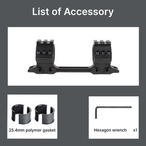 ACUMETA Support de lunette en <span class=keywords><strong>aluminium</strong></span> de haute qualité 11 mm à queue de pie, hauteur centrale 1,14 po, calibration horizontale pour tube de 30 mm - Chasse en extérieur - Product Image 5