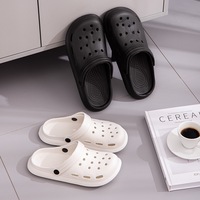 QJ Chaussures unisexe en EVA respirantes toutes saisons, style sabot classique Croc à bout fermé, pour jardin et plage, vente en gros Anhui