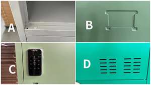 Casillero <span class=keywords><strong>de</strong></span> acero <span class=keywords><strong>de</strong></span> 5 puertas <span class=keywords><strong>para</strong></span> Casillero <span class=keywords><strong>de</strong></span> gimnasio usado con cerradura digital - Product Image 3