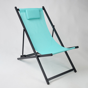 Chaises longues de plage pliantes modernes en tissu Oxford et alliage d'aluminium pour adultes, avec coussin, pour extérieur, piscine et <span class=keywords><strong>jardin</strong></span>, vente en gros, métal, <span class=keywords><strong>pas</strong></span> <span class=keywords><strong>cher</strong></span> - Product Image 1