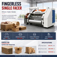 Machine de production de boîtes en carton ondulé automatique sans doigts avec composants à roulements