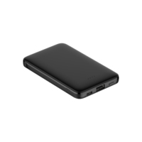 Power bank 2024 5000mah dengan kabel, bank daya kartu kredit harga pabrik dengan dua kabel bawaan untuk semua ponsel