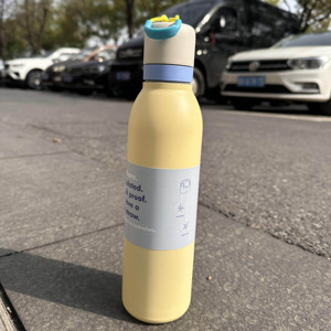 Bouteille d'eau isotherme DD3986 anti-fuite en acier inoxydable à double paroi, sans BPA, 18oz 24oz, isolation sous vide 12-24h, avec paille rabattable et poignée - Product Image 4