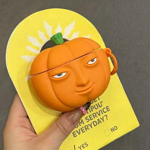 Étui de protection en PVC créatif de style dessin animé orange avec visage amusant, adapté aux coques de téléphone de la génération Pro 3/Pro 2 - Product Image 2