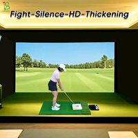 Écran d'impact de golf HD personnalisé double couche durable pour l'intérieur et l'extérieur avec caractéristiques ignifuges et insonorisées pour simulateurs