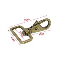 Mousqueton pivotant en métal avec déclencheur à ressort pour laisse de chien, fermoir de sac à main, vente en gros personnalisée