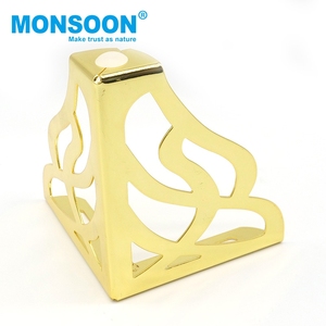Accesorios para Sofá Monsoon, Patas de Soporte Resistentes para Mesa de Sala de Estar, Patas de Muebles en Forma de L, Patas de Metal Doradas - Product Image 3