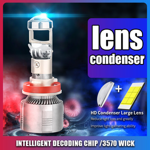 Bóng Đèn Pha Ô Tô Ống Kính Mini <span class=keywords><strong>A80</strong></span> Công Suất Cao 12V 9005 H1 H4 H7 H11 Ống Kính Máy Chiếu <span class=keywords><strong>LED</strong></span> Canbus Đèn Chùm Thấp Hệ Thống Chiếu Sáng Ô Tô - Product Image 1