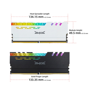 RGB 16GB/32GB DDR5 4800mhz 6000mhz แรมคอมพิวเตอร์ตั้งโต๊ะ ฟังก์ชัน ECC รุ่นสีดำและสีขาว มีสินค้าในสต็อก! - Product Image 2
