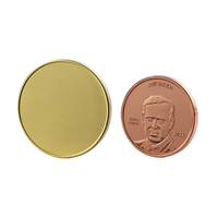 Vente en gros de jetons de défi personnalisés en laiton, cuivre et métal de différentes tailles pour gravure laser en relief en 3D