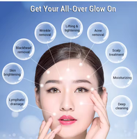Appareil de nettoyage en profondeur du visage à jet d'oxygène intégré à bulles larges, machine de lifting du visage pour le resserrement et la revitalisation de la peau