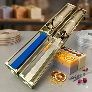 Machine de fabrication de savon en barre miniature avec <span class=keywords><strong>moule</strong></span> à tube rond, système de poussée et mélangeur homogénéisateur automatique pour la production de savon en barre - Product Image 1